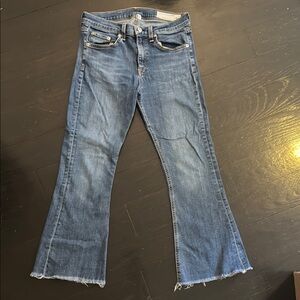 Rag & bone cropped flare jean size 27
